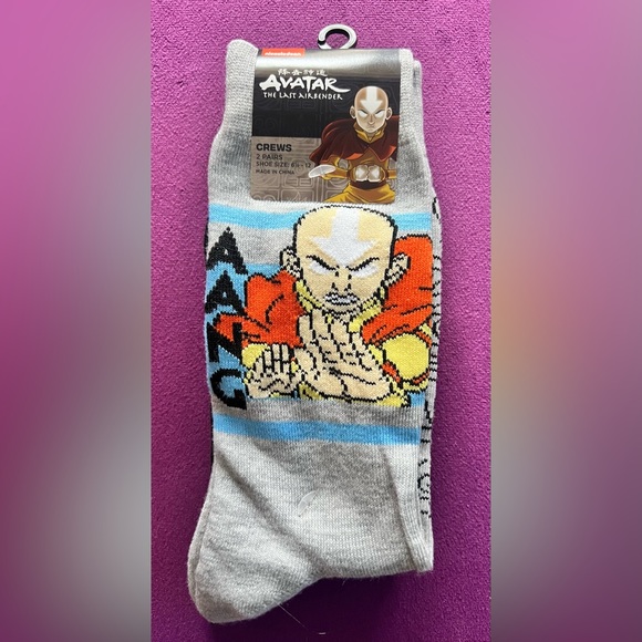The last air bender socks 2 pair pack crew - Picture 1 of 4